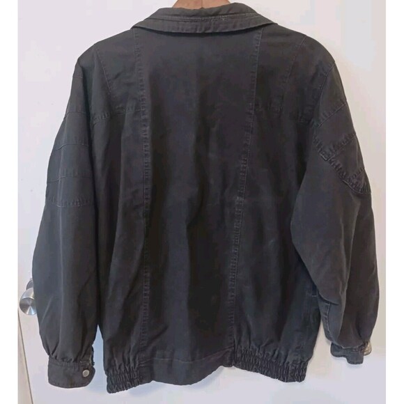 Utex Vintage Rare 80s Black Women’s Sz Med Jacket Monaco Theme Lining Romainia - Picture 3 of 8